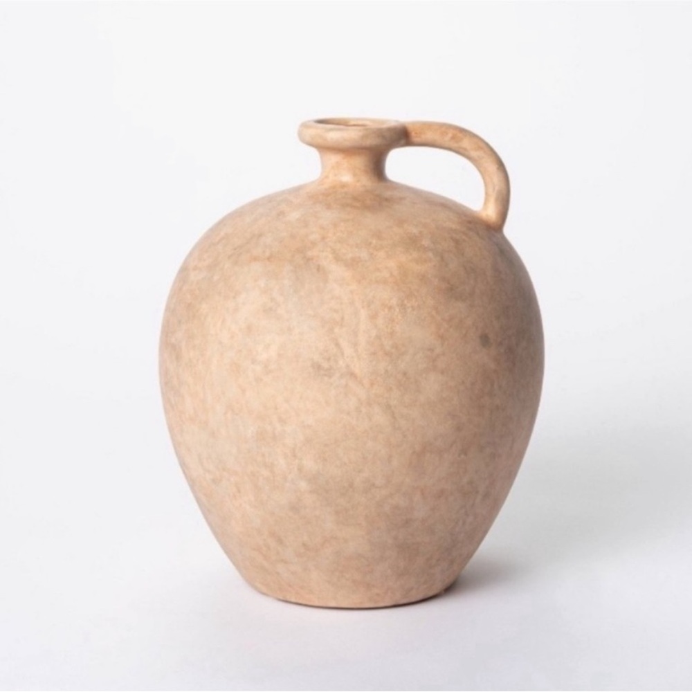 8” x 7” Weathered Jug Vase Brown - Studio McGee